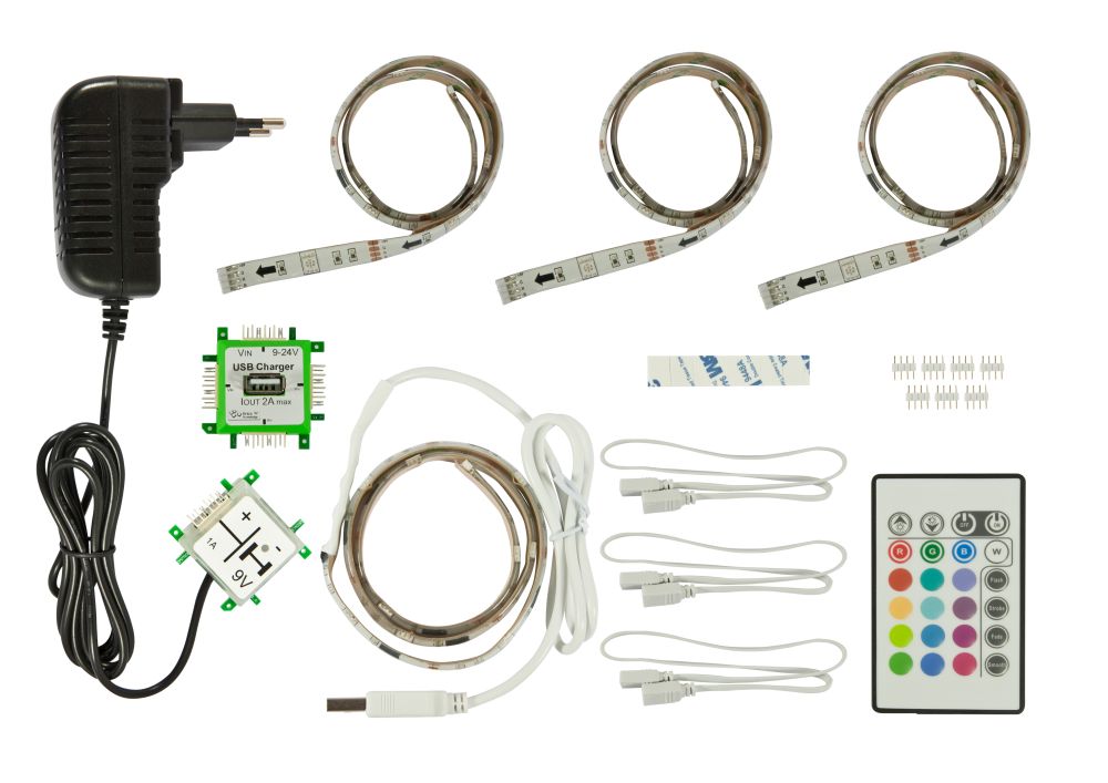 ALLNET Brick'R'knowledge Set di luci colorate RGB (International)